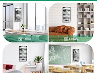 Tijdschriftenrek zwart 10 pockets - afbeelding 2 van  4