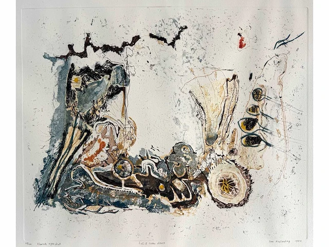 Tim hinterding - let it come down - kleurenets - 50x65cm - 1990 - afbeelding 2 van  8