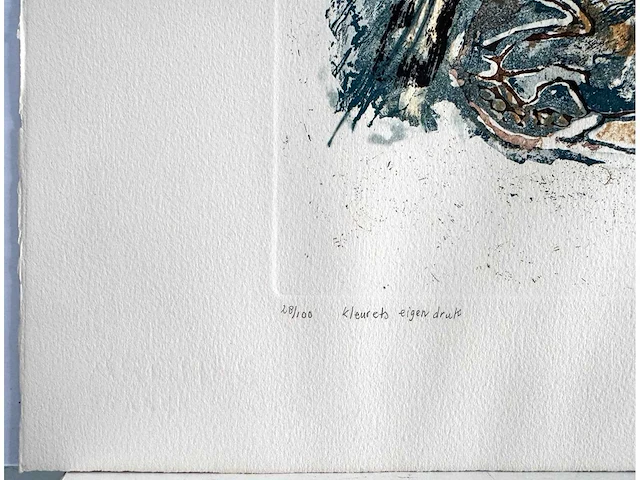 Tim hinterding - let it come down - kleurenets - 50x65cm - 1990 - afbeelding 5 van  8