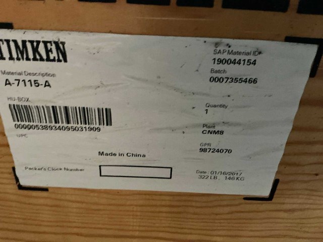 Timken nnu280 kogellager (2x) - afbeelding 1 van  3