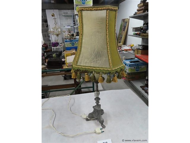 Tinnen lamp - afbeelding 1 van  3