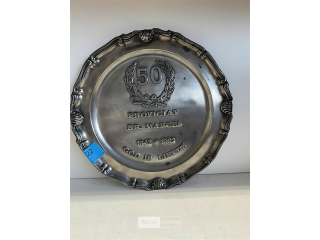 Tinnen sierbord - afbeelding 1 van  5