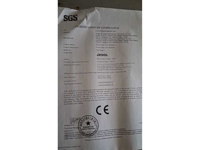 Tinosolar - 13.500 watt jmx450 - solar panel - 2025 (30x) - afbeelding 7 van  7
