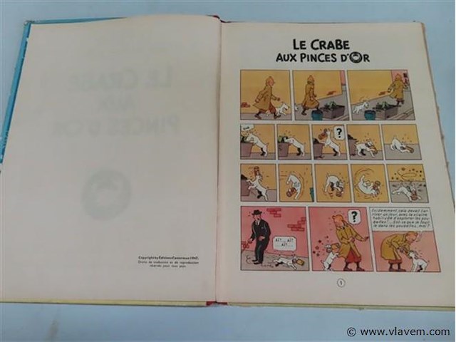 Tintin "le crabe aux pinces d'or" - afbeelding 2 van  3