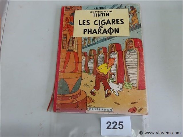 Tintin "les cigares du pharaon" - afbeelding 1 van  3