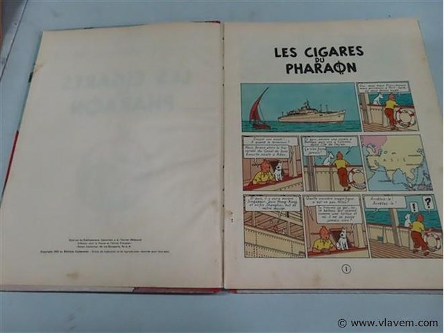 Tintin "les cigares du pharaon" - afbeelding 2 van  3