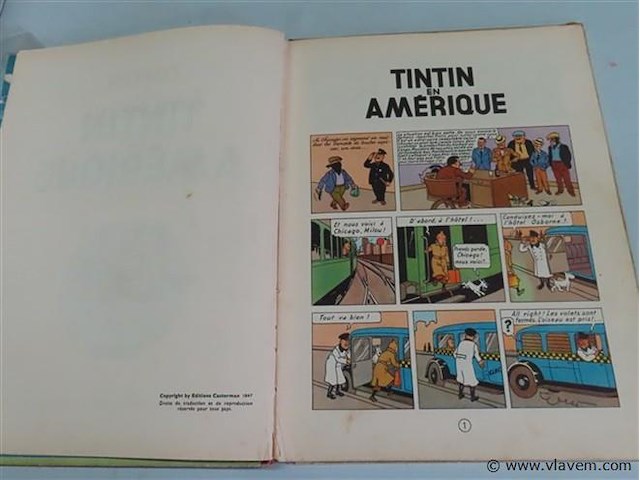 Tintin "tintin en amérique" - afbeelding 2 van  3