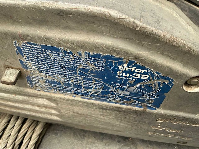 Tirfor tu-32 staalkabel takel - afbeelding 5 van  5