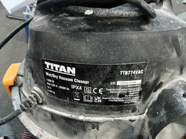 Titan ttb774vac industriële stofzuiger - afbeelding 4 van  4