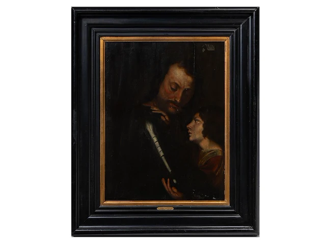 Tiziano vecellio (1485-1576), portrait of a man in armour with a page, oil on a cradled panel 85 x 63 cm. (33.46 x 24.80 in.), frame: 119 x 98 cm. (46.85 x 38.57 in.) - afbeelding 2 van  5