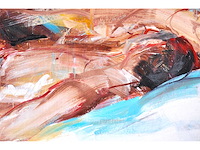 Tjarko ten have - intiem moment - olie op doek - 125x160 cm - 1986 - afbeelding 2 van  14