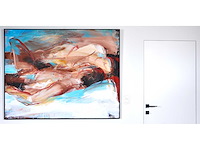 Tjarko ten have - intiem moment - olie op doek - 125x160 cm - 1986 - afbeelding 5 van  14