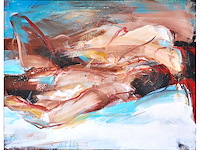 Tjarko ten have - intiem moment - olie op doek - 125x160 cm - 1986 - afbeelding 7 van  14