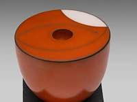 Tjok dessauvage (1948), ceramic vase, 2010 9 cm. (3.54 in.) - afbeelding 10 van  10