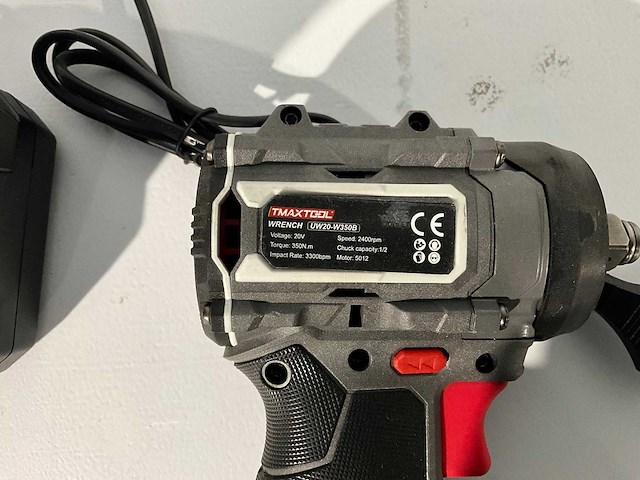 Tmaxtool accu slagmoersleutel 18volt 350nm met 2 accu 4ah - afbeelding 4 van  5