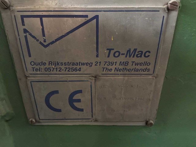 To-mac vert w1 verticale lasnaad rolmachine - afbeelding 6 van  6