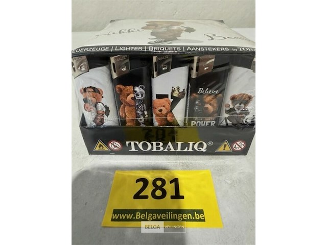Tobaliq aansteker 50 stuks nikki bear - afbeelding 1 van  3