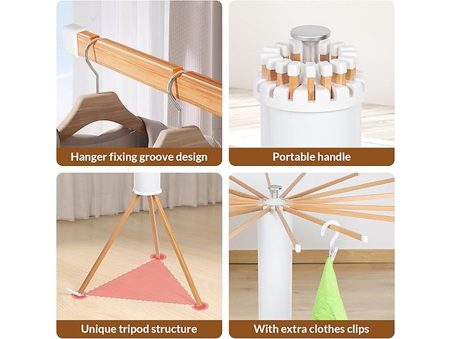 Todeco droogrek voor binnen - afbeelding 4 van  4