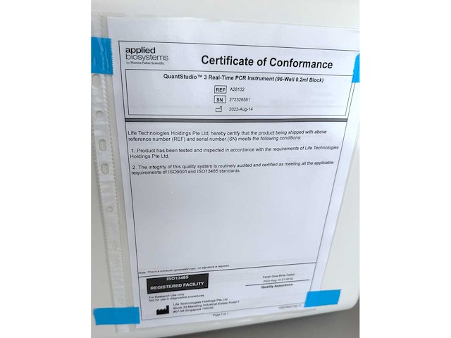 Toegepaste biosystemen - quantstudio 3 - real-time pcr-systeem - afbeelding 6 van  7
