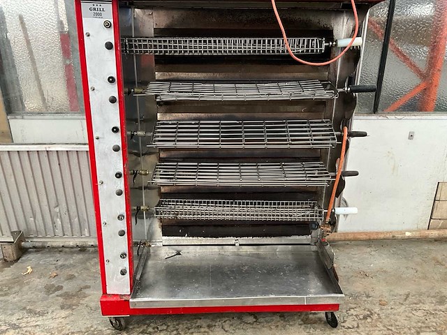 Toestel voor kip aan het spit o^gas - afbeelding 6 van  11