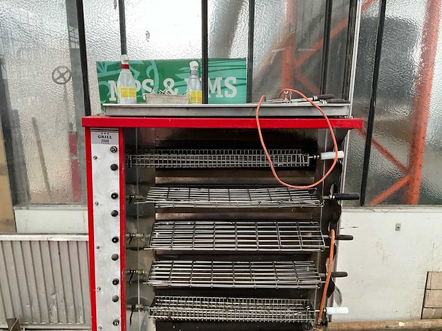 Toestel voor kip aan het spit o^gas - afbeelding 7 van  11