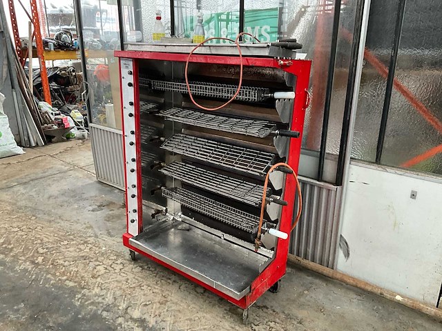 Toestel voor kip aan het spit o^gas - afbeelding 10 van  11