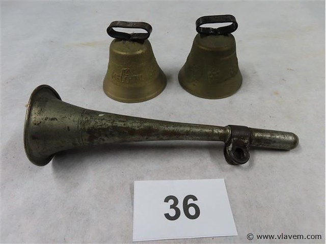 Toeter en 2 bellen - afbeelding 1 van  3