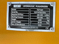 Toft - 2026 - toft08p - cat 320 - hydraulische crusher - afbeelding 5 van  11