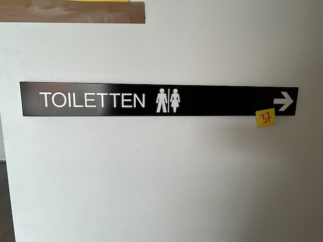 Toilet bordjes - afbeelding 1 van  2