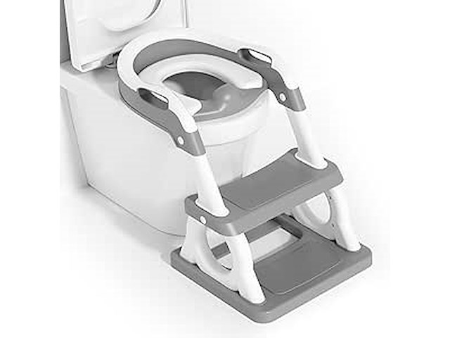 Toiletbril met opstapje voor kinderen - afbeelding 1 van  5