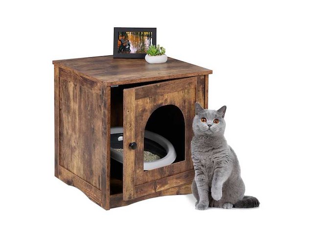 Toiletkast met kattenluik - afbeelding 2 van  6