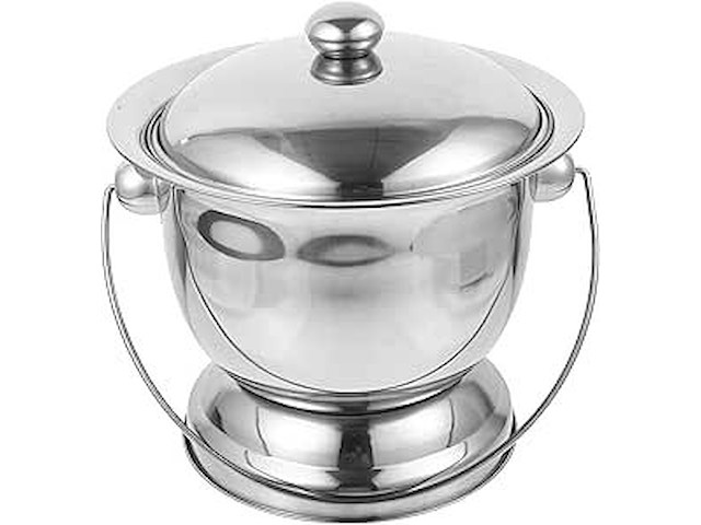 Toiletpot rvs - afbeelding 1 van  2