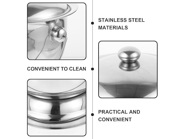 Toiletpot rvs - afbeelding 2 van  2