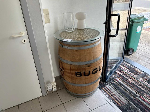 Ton met glazen bovenblad - afbeelding 1 van  4