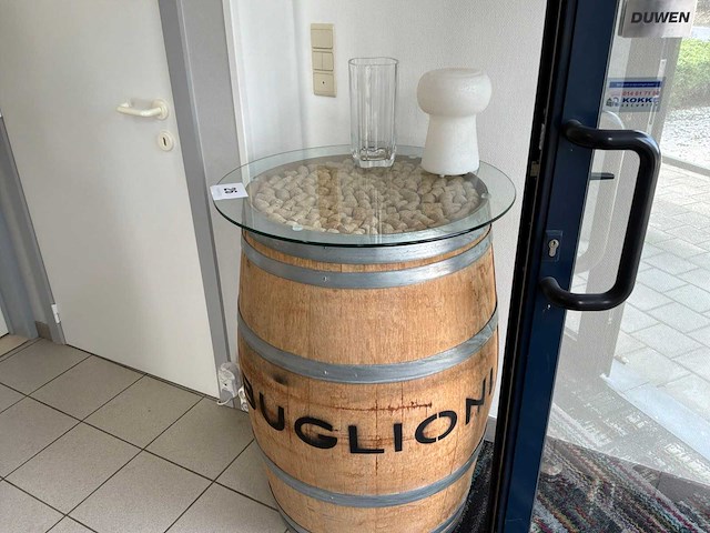 Ton met glazen bovenblad - afbeelding 2 van  4