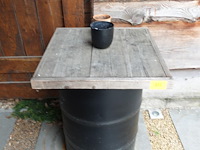 Ton met houten blad - afbeelding 2 van  3