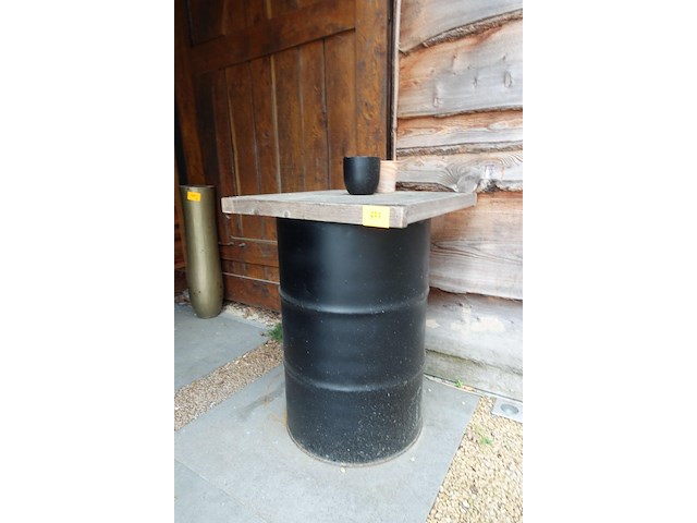 Ton met houten blad - afbeelding 3 van  3