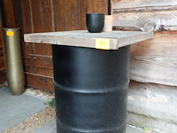 Ton met houten blad - afbeelding 3 van  3