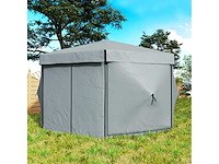 Tonnelle de jardin, chapiteau de jardin avec 5 panneaux en treillis et sac de transport - afbeelding 6 van  8