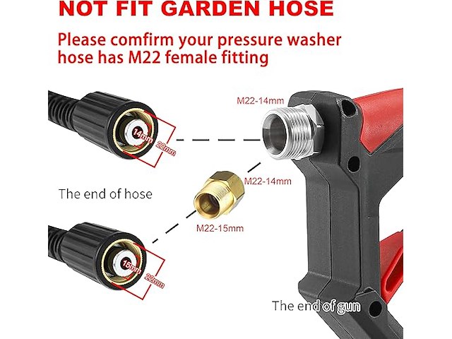 Tool daily korte hogedrukreiniger pistool met schuimkanon - afbeelding 5 van  5