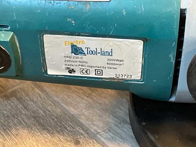 Toolland haakse slijpmachine - afbeelding 2 van  2
