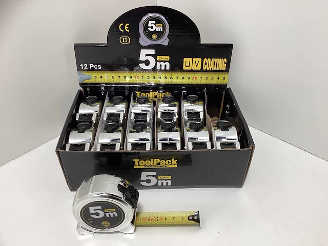 Toolpack rolmaat 5 meter (12x) - afbeelding 1 van  3