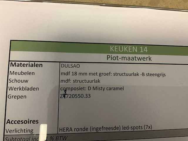 Toonzaalkeuken dulsao mdf - afbeelding 33 van  39