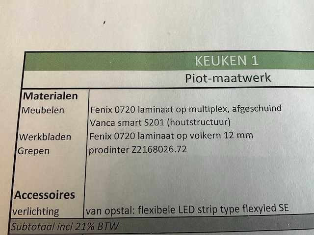Toonzaalkeuken fenix/vanca - afbeelding 21 van  25