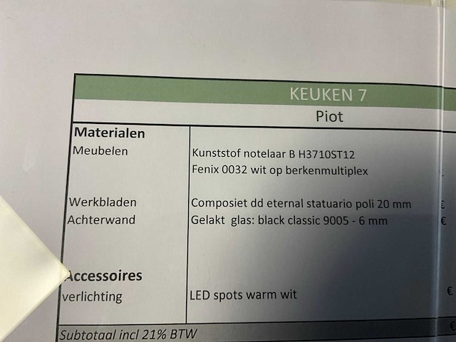 Toonzaalkeuken piot kunststof notelaar - afbeelding 60 van  70
