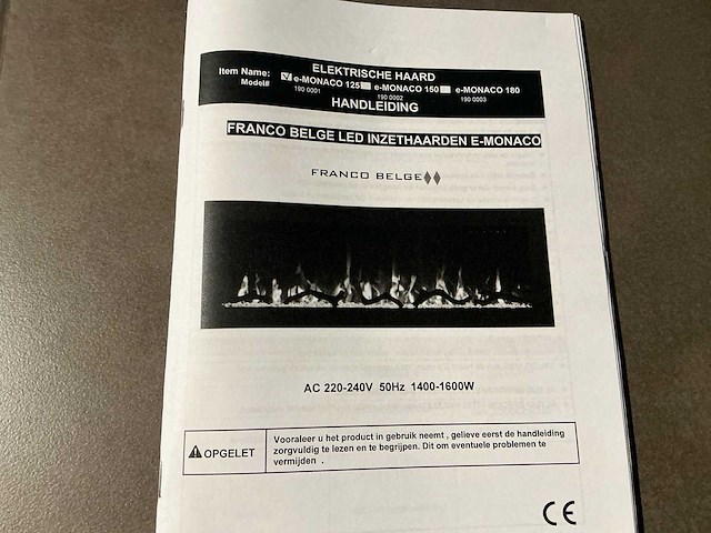 Toonzaalmodel franco belge e-monaco 150 sfeerhaard - afbeelding 6 van  8