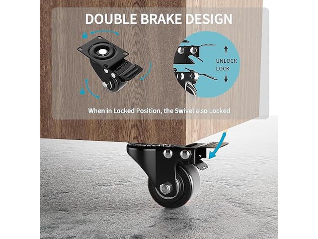 Toosoar meubelwielen (4 stuks) - afbeelding 5 van  5