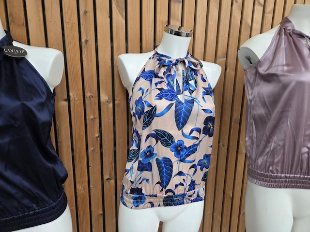 Top cobalt flower maat xs - afbeelding 1 van  4
