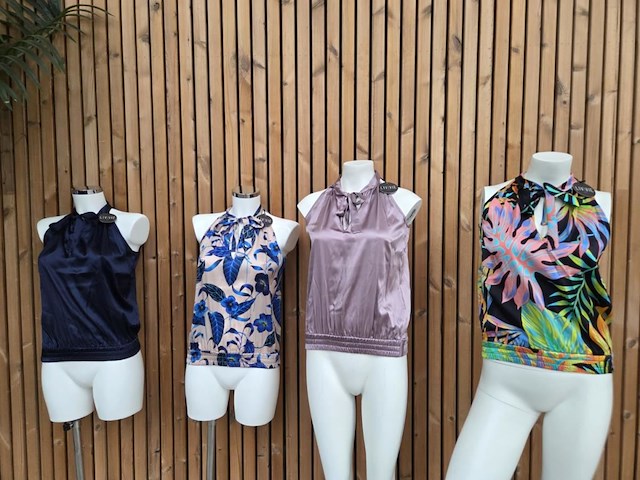 Top cobalt flower maat xs - afbeelding 4 van  4