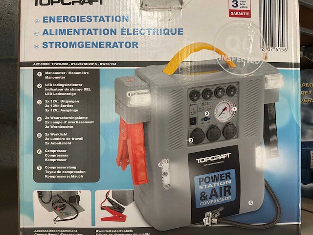 Top craft tpwc-900 power station & air compressor - afbeelding 5 van  6
